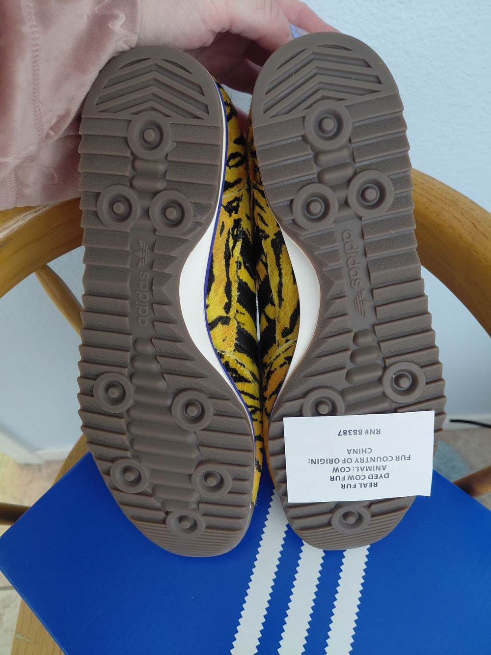 adidas Women’s Yellow & Black Tiger Stripe Sneakers - Picture 5 of 7